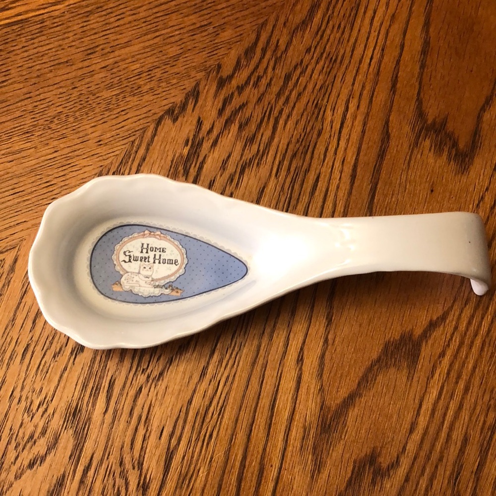 Fabrizio White Spoon Holder “Home Sweet Home”